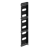 Organizador de Cables Vertical / Acero / Negro / Para Gabinetes Sísmicos / Kit 3 Piezas / Incluye 10 Envolturas Velcro 8 pulg (203 mm)