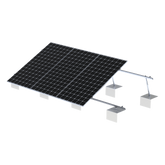 Sistema de Montaje Solar VEKTOR21 / Estructura Ajustable Aluminio AL6005-T5 / Patas Frontales y Ajustables / Ángulos 10°-30° / Torque 11-13 Nm