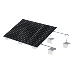 Sistema de Montaje Solar VEKTOR21 / Estructura Ajustable Aluminio AL6005-T5 / Patas Frontales y Ajustables / Ángulos 10°-30° / Torque 11-13 Nm