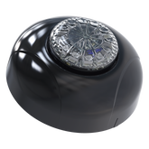 Estrobo Oculto de 12 LED, Rojo/Azul, Lente Transparente, Bisel Negro