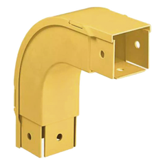 Bajada Vertical Exterior de 90º, Para uso con Canaletas 2x2 FiberRunner™, Color Amarillo