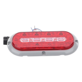 Plafon Ovalado Trasero de 18 LED, Rojo/Blanco/Ambar, 7.5 Pulgadas