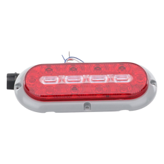 Plafon Ovalado Trasero de 18 LED, Rojo/Blanco/Ambar, 7.5 Pulgadas