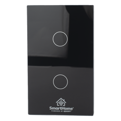 (ZigBee) Apagador switch inalámbrico ZigBee, control de 2 regresos de carga, 110V