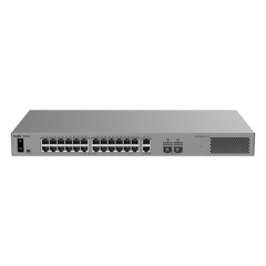 Switch Layer 2 Smart Cloud Managed / 28 Puertos Gigabit / 24 Puertos PoE+ 370 W / Switching 56 Gbps / Forwarding 41.664 Mpps / Montaje Rack / CCTV Mode / ERPS / Protección 6 kV / Garantía 3 Años