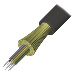Cable de Fibra Óptica de 12 Hilos, Interior/Exterior, Tight Buffer, No Conductiva (Dieléctrica), LS0H, Multimodo OM4 50/125 Optimizada, 1 Metro (3.28 Pies)