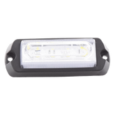 Luz Auxiliar Ultra Brillante de 8 LED, color Ámbar / Claro , con mica transparente.