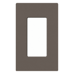 Placa de pared 1 espacio sin tornillos visibles, línea Claro Satin Colors, para atenuadores, apagadores y controles Pico