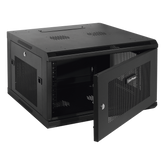 Gabinete Fijo para Montaje en Pared con Puerta Perforada, 6UR (600 x 372 x 600 mm) (An. x Al. x Prof.)