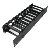 Organizador de Cable Horizontal RouteIT, Sencillo, Para Rack de 19in, 6in de profundidad, 2UR