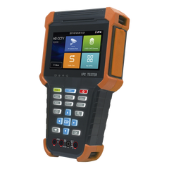 Tester de Video Profesional | Pantalla 4" Touch | Ideal para Cámaras IP/ HD (TVI, CVI, AHD y CVBS) | 4K | H.265/H.264 | PoE | WiFi | Cable Tester | Multímetro Digital | Todo en Uno para tu CCTV.