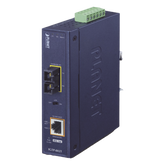 Convertidor de medios industrial PoE+ 1000BASE-SX a 10/100/1000BASE-T 802.3at (SC,MM) -550 m