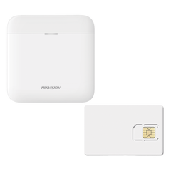 (AX PRO) KIT de Alarma AX PRO / Incluye: 1 Hub con batería de respaldo / 1 año de Servicio de Datos 600MB / Wi-Fi / 3G/4G / Compatible con Hik-Connect P2P