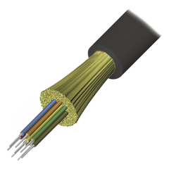 Cable de Fibra Óptica de 12 Hilos, Interior/Exterior, Tight Buffer, No Conductiva (Dieléctrica), Plenum, Monomodo OS2, 1 Metro (3.28 Pies)