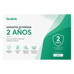 Garantia Extendida de 2 años para Microfono de Techo CM20 de Yealink