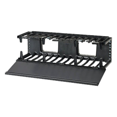 Organizador de Cables Horizontal NetManager, Sencillo (Solo Frontal), Para Rack de 19in, 3UR