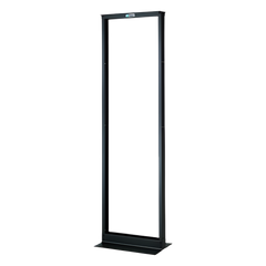 Rack de Dos Postes Estándar de 19 in, Rieles Numerados y Roscados #12-24, Fabricado en Aluminio, 42 Unidades de Rack, Color Negro