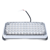 Luz de Advertencia de 7X3", Bicolor Rojo/Claro, Ideal para Ambulancias