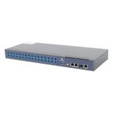 OLT de 1 GPON puerto con Splitter de 1 a 32 SC/UPC Incluido + 3 puertos Uplink (2 puertos Gigabit Ethernet + 1 puerto SFP/SFP+) , hasta 128 ONUS