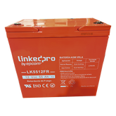 Batería de respaldo 12 V | 55 Ah | AGM | Certificada UL94-V0 Retardante a la Flama | Especial para Seguridad Electrónica | UPS | Sistemas de emergencia | Vida útil 5 años | Terminales T2