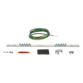 Kit de Puesta a Tierra con Jumper 6 AWG RGREJ696Y y Barra de Conexiones de 20 Orificios RGRB19U, para Rack de 19in