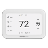 Termostato inteligente con pantalla táctil de 5 pulgadas, control de calidad de aire (IAQ), hasta 4H/2C bomba de calor, Wi-Fi, Bluetooth y Matter, color blanco