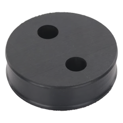 Inserto de Caucho de 4" Con Dos Orificios para Cable de 1/2 in