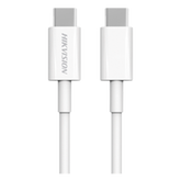 Cable USB-C a USB-C / 1 Metro (3.28 Pies) / Ideal para Celulares Android / Carga Rápida 3 Amp / Carga y Sincronización de Datos / 480 Mbps / 60 Watts