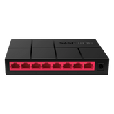 Switch NO Administrable / Para escritorio / Carcasa de Plástico / 8 puertos 10/100/1000 Mbps / Diseño Compacto / Plug and Play