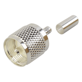 Conector UHF Macho (PL-259) de anillo plegable para cables RG-58/U, RG-142/U.