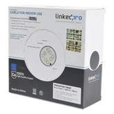 Cable Cat5e de Alto Rendimiento, con Certificaciones ETL, UL, Color Gris, de 100 Metros (328 Pies) para Aplicaciones en CCTV, Redes de Datos. Uso Interior.