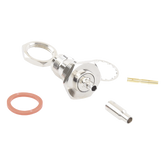 Conector TNC Hembra de montaje en Chasis tipo D Plano y anillo plegable para RG-174/U, 8216.
