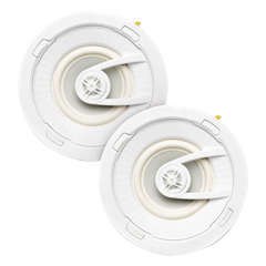 PAR de altavoces de 7 " | montaje de Techo | Diseño TruGrip | Instalacion Sin Herramientas | Woofer de Polipropileno Blanco con Quick Connect
