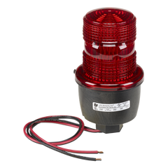 Luz de advertencia LED serie Streamline, 24 Vcc, montaje en tubo, rojo