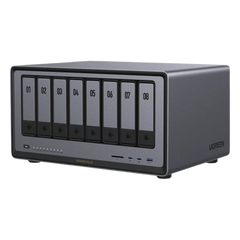 NAS UGREEN NASync DXP8800 Plus / Intel Core i5-1235U 10 Núcleos / 8 Bahías SATA + 2 M.2 NVMe / 2 Puertos 10GbE / Thunderbolt 4 / HDMI 8K / DDR5 Expandible 64GB / PCIe 4.0 x4