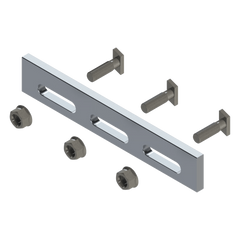 Soporte Inclinado Solar / Aluminio Serie 6000 / Fijaciones Acero Inoxidable / Compatible N Rail 4.72 / Techo Losa Plana / 135 g
