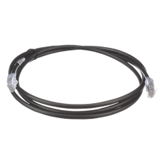 Cable de Parcheo UTP, Cat6A, 24 AWG, CM, Color Negro, 1.52 Metros (5 Pies)