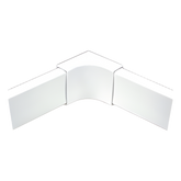 Esquinero interior blanco de PVC auto extinguible, para canaleta PT48 (6120-01002