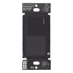 Apagador auxiliar Sunnata de pared para control de 3 vías o escalera, 120 V, compañero cableado del apagador principal del sistema RadioRA 3, color negro mate (Midnight)