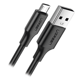 Cable USB-A a Micro USB | 1 Metro (3.28 Pies) | Tecnología de Carga Rápida Qualcomm / QC 3.0/2.0 | Recarga hasta 18W | Transmisión de Datos hasta 480Mbps | Tecnología de Carga Segura | Hasta 5,000 Flexiones | ABS y PVC de Alta Duración