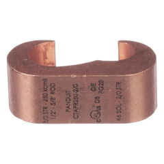 Conector de compresión a tierra de cobre Panduit CTAPR2/0-2-L, 1Pz