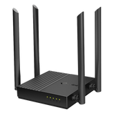 Router Inalámbrico AC 1200 / Doble Banda MU-MIMO / 1 puerto WAN 10/100/1000 Mbps / 4 puertos LAN 10/100/1000 Mbps / Compatible con EasyMesh / Administración Web o App Tether