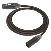Cable XLR | 3 polos | Conector Hembra-Macho | Serie M | Carcasa Negra | Contactos Dorados | Ideal para Microfonía | Longitud 10m