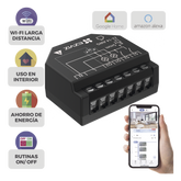 Relevador Wi-Fi Inteligente / 2 Salidas Para 2 Apagadores / Ideal Para Control de Iluminación / Control Remoto / Horarios Personalizados / Registro de Consumo / 110-240VCA