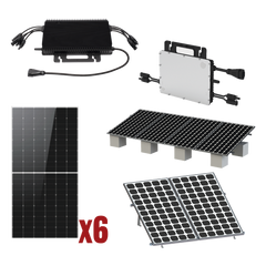 Kit Solar Interconexion / 3kW 220Vca / Microinversores HOYMILES / Montaje Incluido