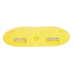 Boya D / Plastico Duradero / Amarilla / 4 Orificios / LEDS REFLEJANTES / 20 Toneladas.