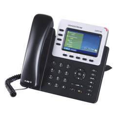 Teléfono IP Empresarial para 4 líneas. Puede agregar hasta 160 BLF (teclas de marcación rápida) con cuatro GXP2200EXT