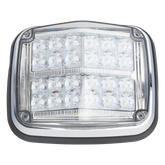 Luz de advertencia de 8 X 6", Color Rojo / Claro, SAE, IP67, Ideal para Ambulancias
