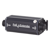 Extensor PoE / 100 Metros / Intemperie (IP66) / 60 Watts / 1 Puerto de Entrada / 1 Puerto de Salida PoE / No requiere alimentación.