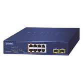 Switch PoE No Administrable de Escritorio, 2 Puertos Gigabit 802.3bt, 4 Puertos Gigabit 802.3at, 2 Puertos 10/100/1000, 2 Puertos SFP Gigabit.